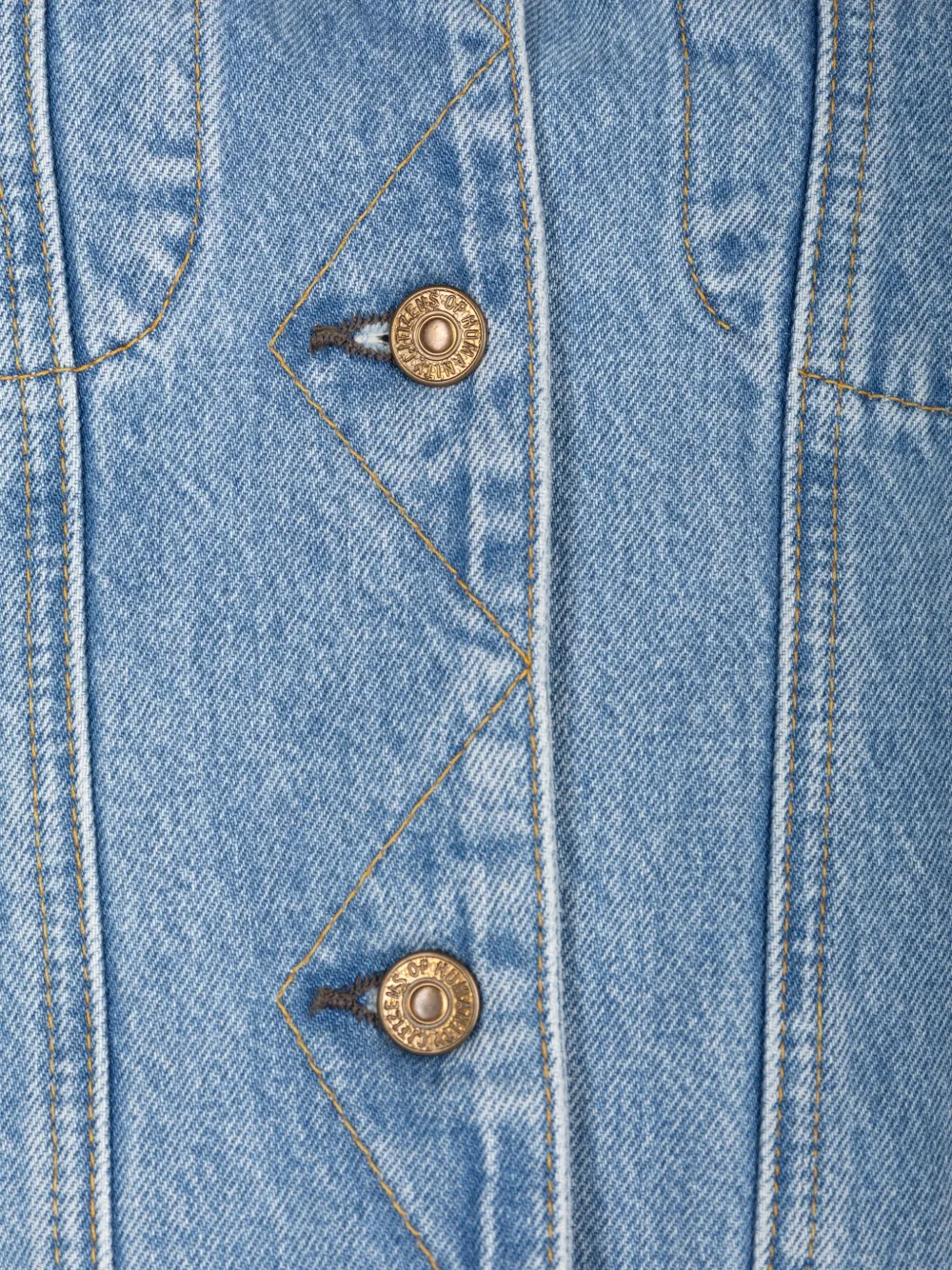 Citizens of Humanity Skylar denim jack met contrasterende kraag Blauw
