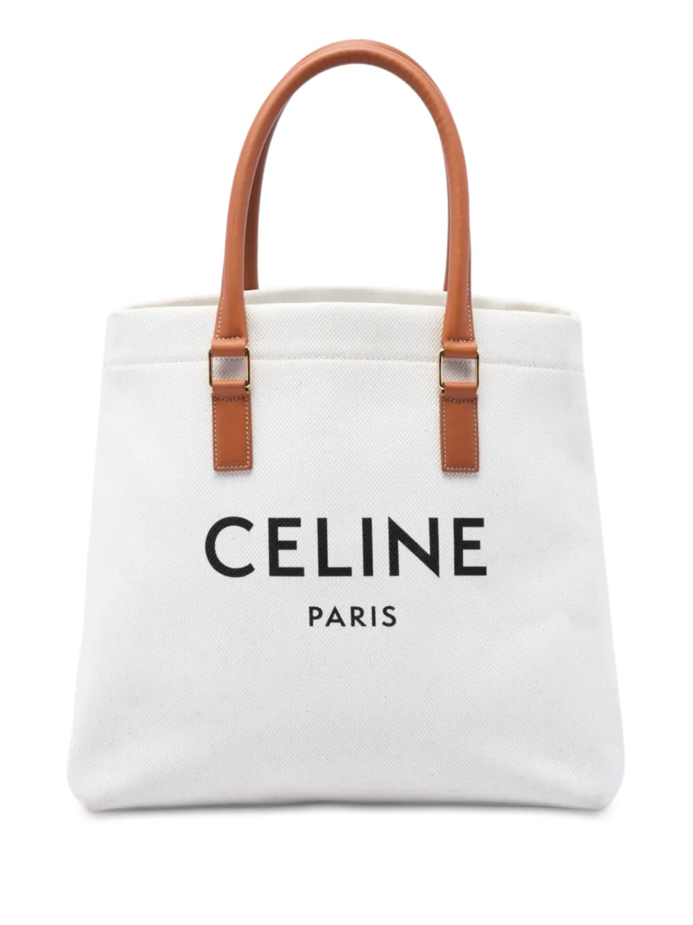 Celine Pre-Owned Borsa tote Horizontal Cabas piccola in tela con logo 2019 - Marrone
