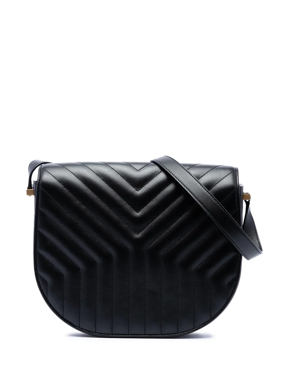 Saint Laurent Pre-Owned 2019 mittelgroße Matelasse Joan Umhängetasche aus Kalbsleder - Schwarz