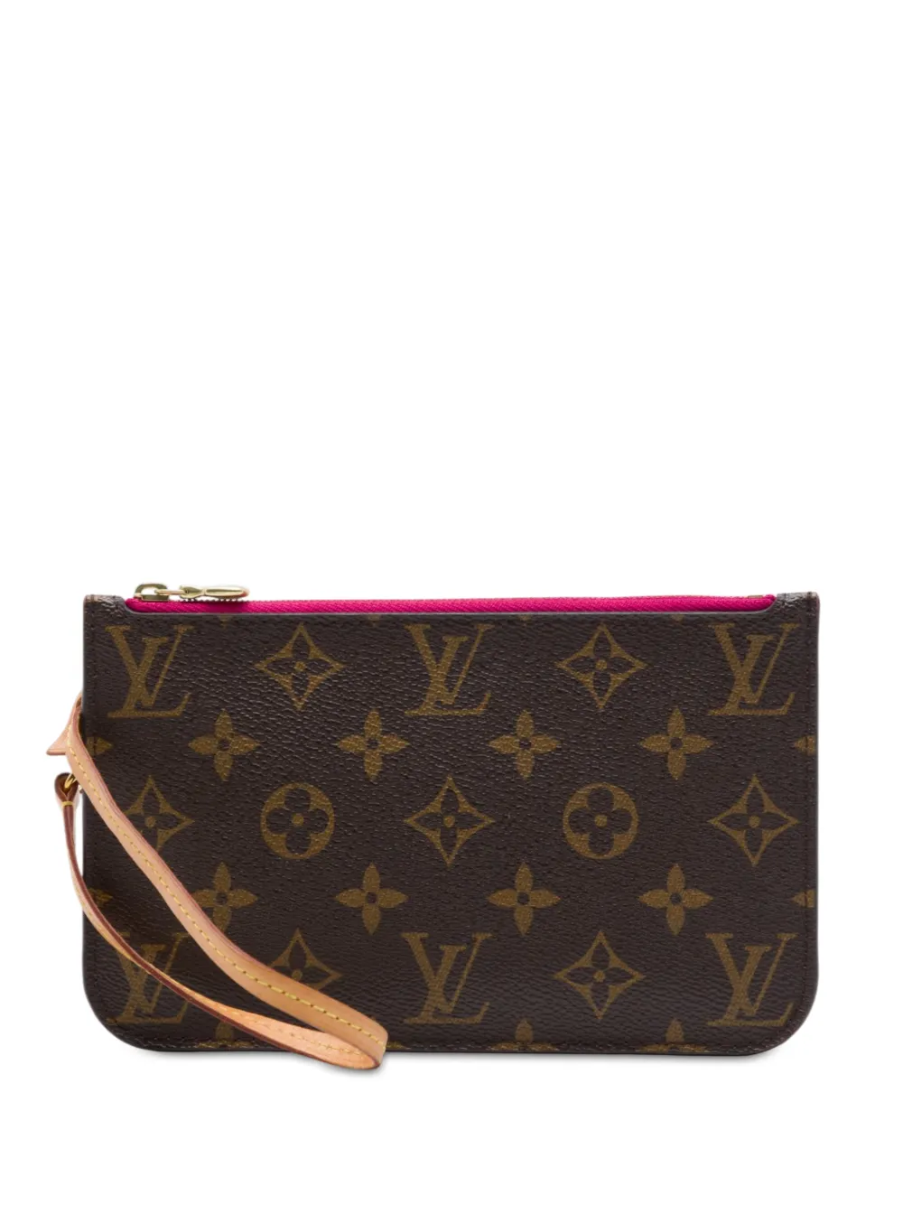 Louis Vuitton Pre-Owned 2017 Monogram Neverfull Pochette PM pouch - Braun