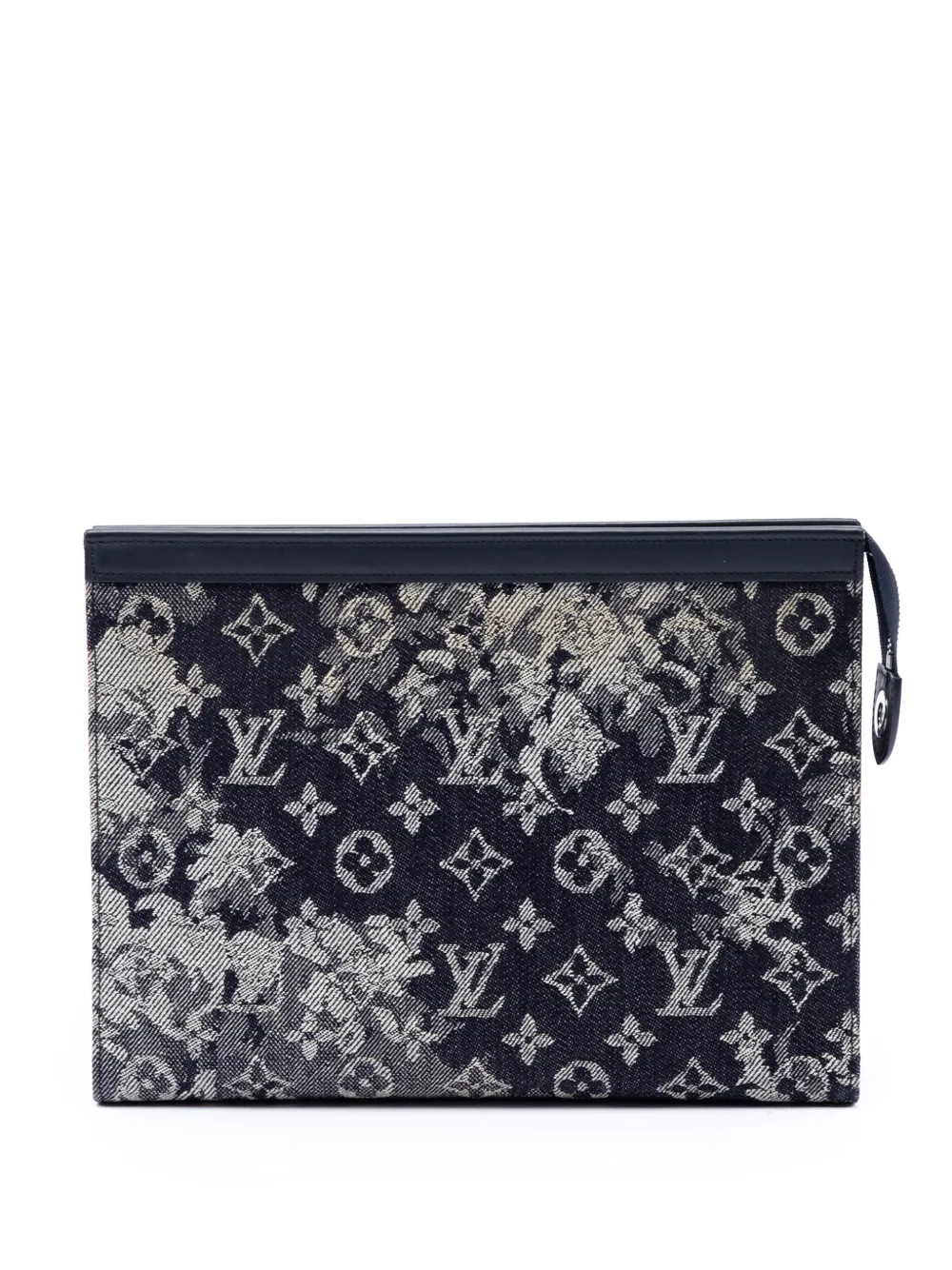 Louis Vuitton Pre-Owned 2020 Monogram Tapestry Pochette Voyage MM Clutch - Blau
