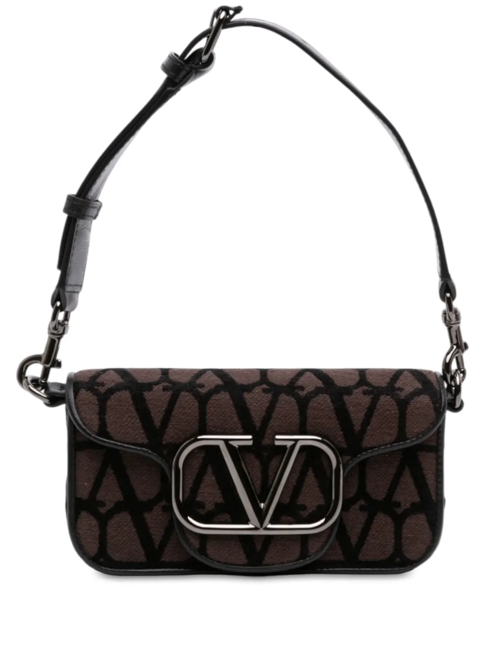 Valentino Garavani Pre-Owned 2021-2026 Small Toile Iconographe VLogo Loco satchel - Marrone