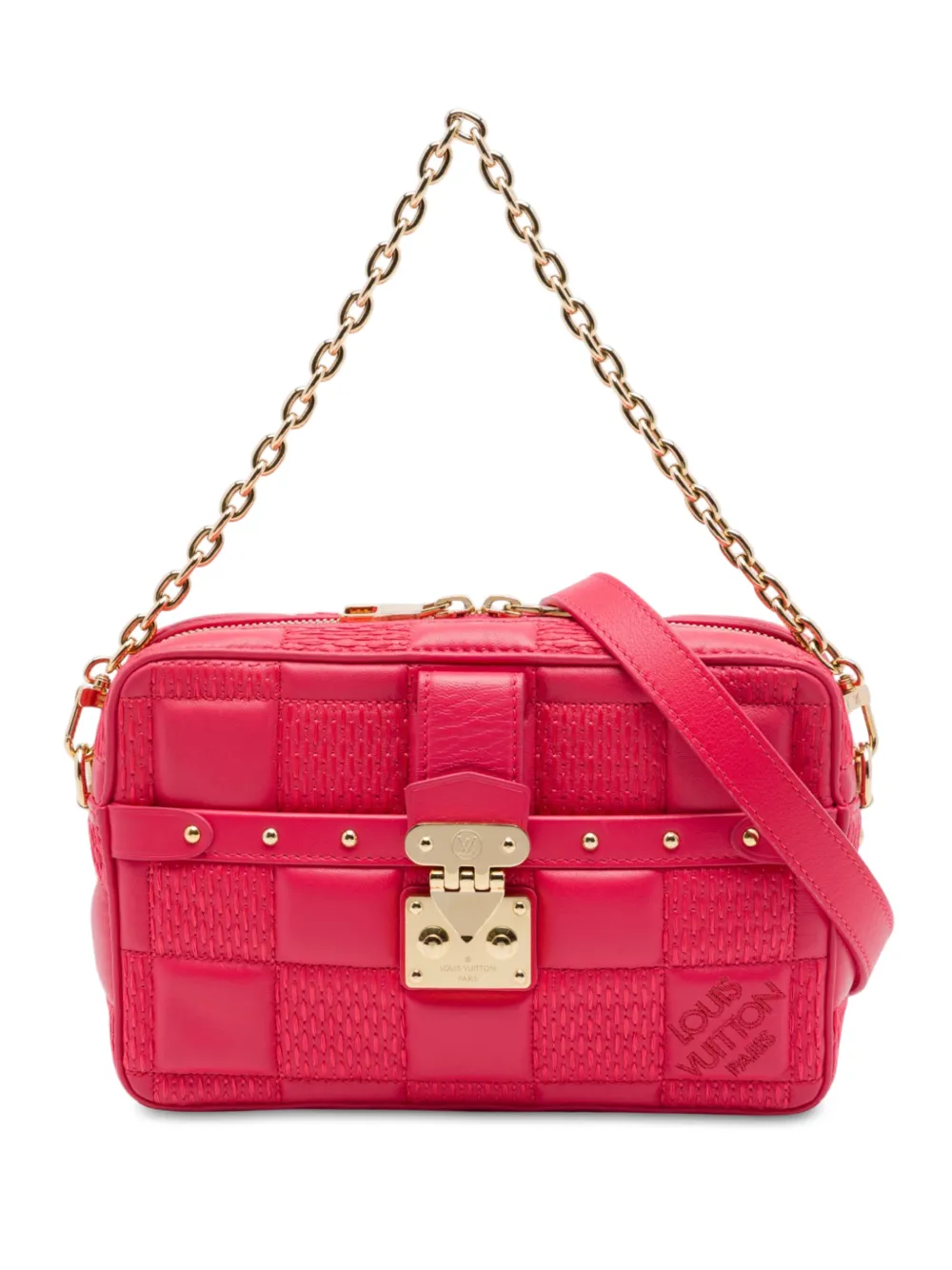 Louis Vuitton Pre-Owned 2021-2026 Damier Quilt Lambskin Troca PM satchel - Pink