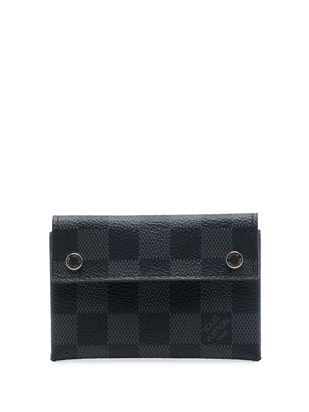 Louis Vuitton Pre-Owned Portafoglio Compact Modulable in tela Damier Graphite 2019 - Nero