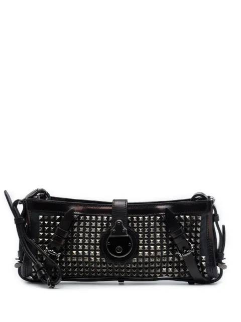 Burberry Pre-Owned 2000-2017 Studded Leather Hyde Wristlet clutch bag