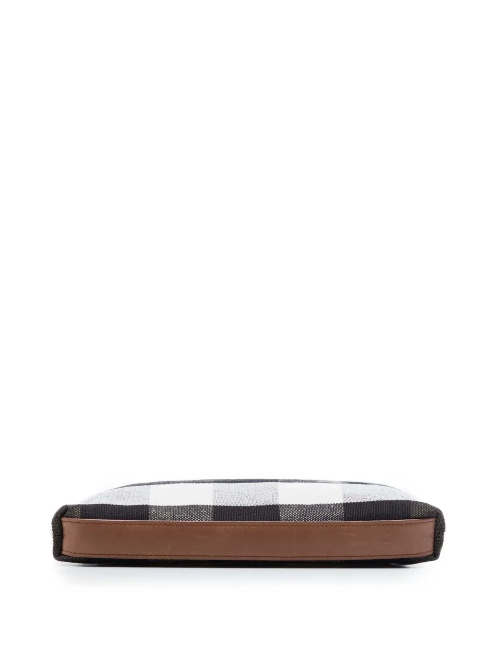 Burberry Pre-Owned 2000-2017 Mega Check canvas clutch Bruin