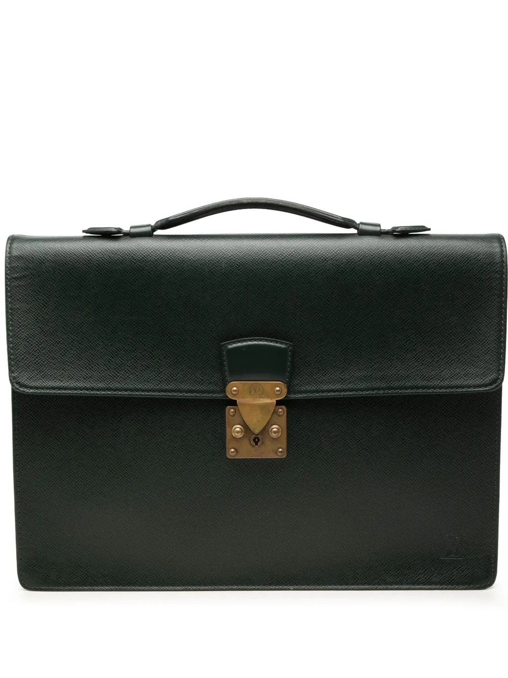 Louis Vuitton Pre-Owned 1994 Taiga Serviette Kourad Briefcase business bag - Verde