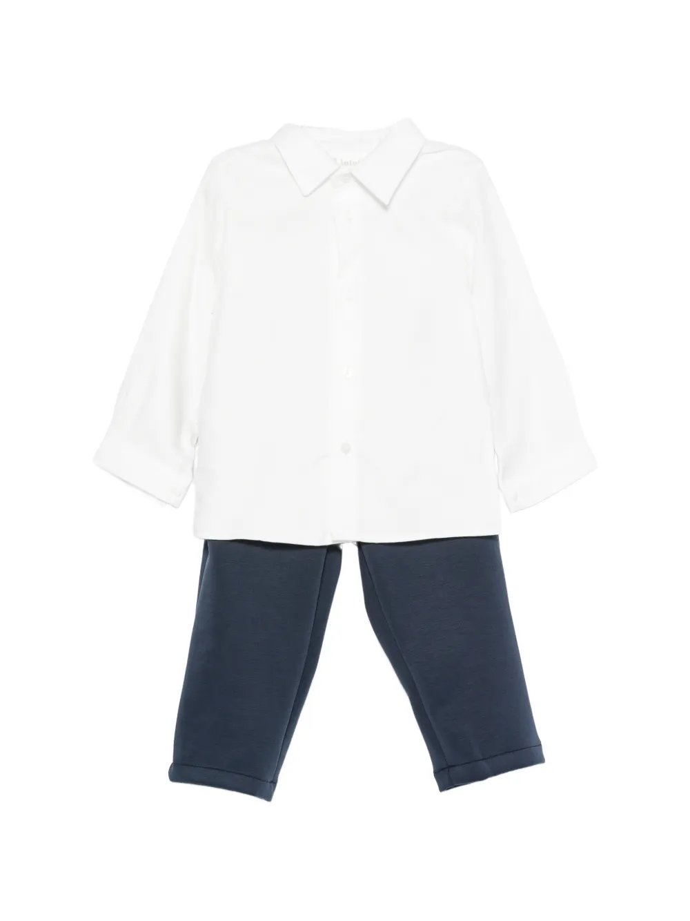 LALALU shirt and trousers set - Blu