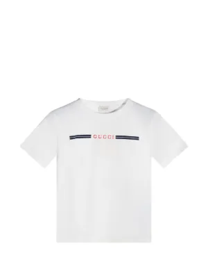 Gucci Kids ロゴ Tシャツ | ホワイト | FARFETCH JP