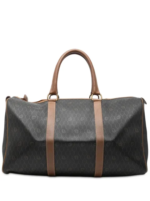 Christian Dior Pre-Owned bolso de viaje Honeycomb de lona revestida siglo XX