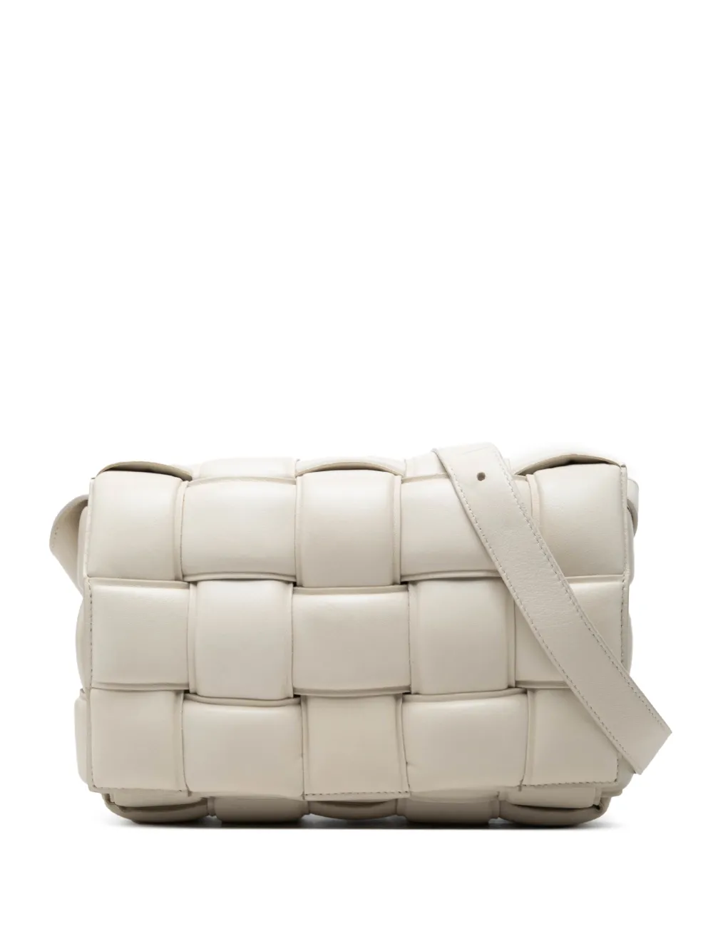 Bottega Veneta Pre-Owned 2012-2026 Nappa Intrecciato Padded Cassette crossbody bag - Bianco