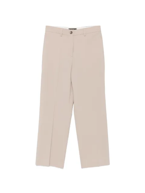 Seventy pressed-crease tailored trousers