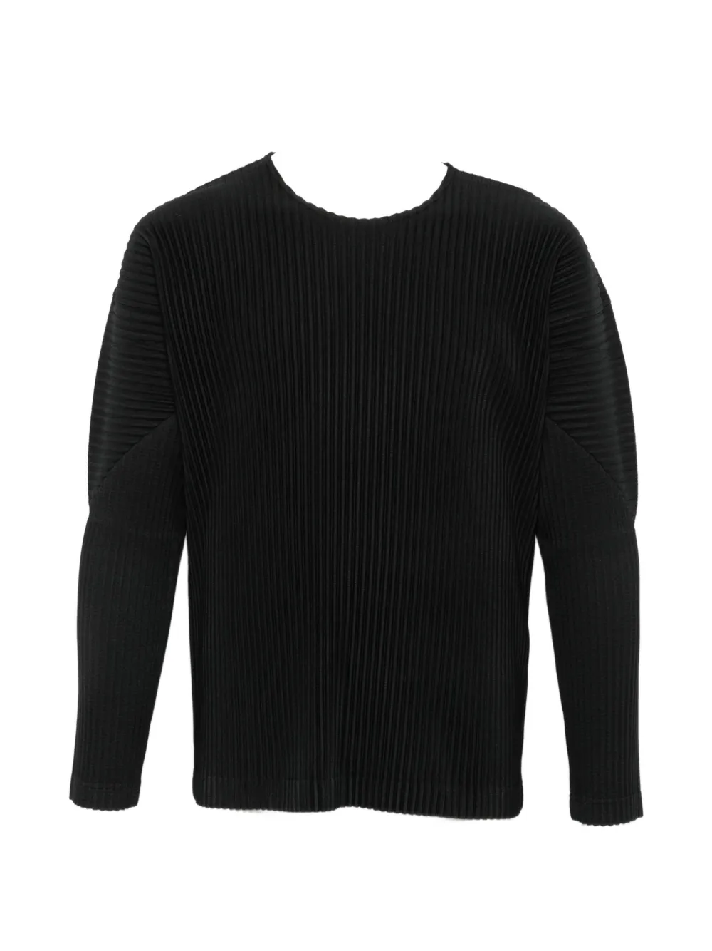 Homme Plissé Issey Miyake pleated long-sleeve T-shirt - Nero
