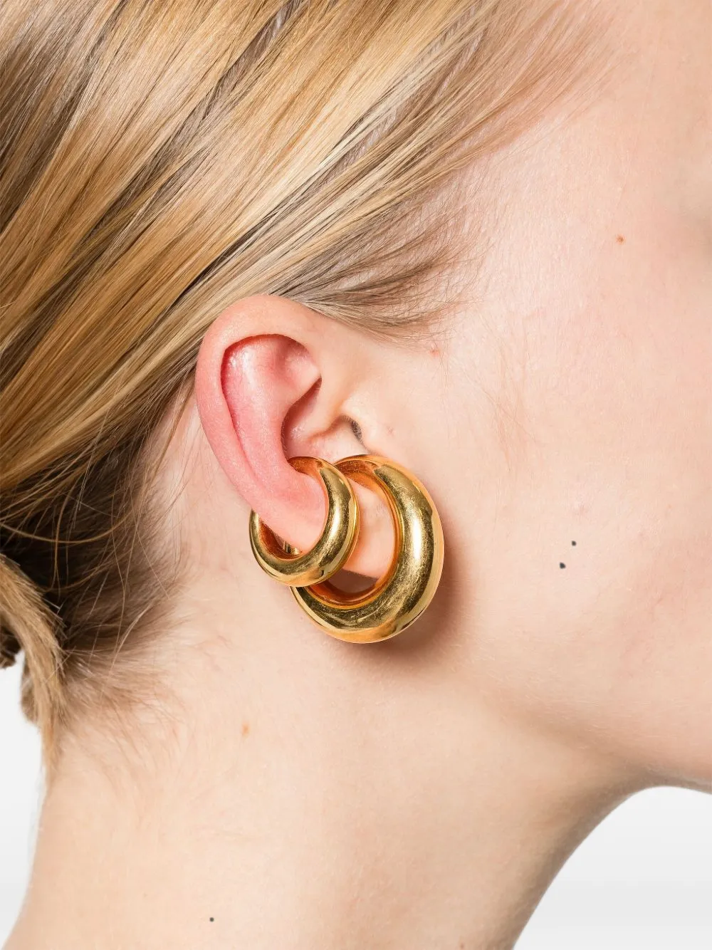 Panconesi chunky hoop earrings - Gold