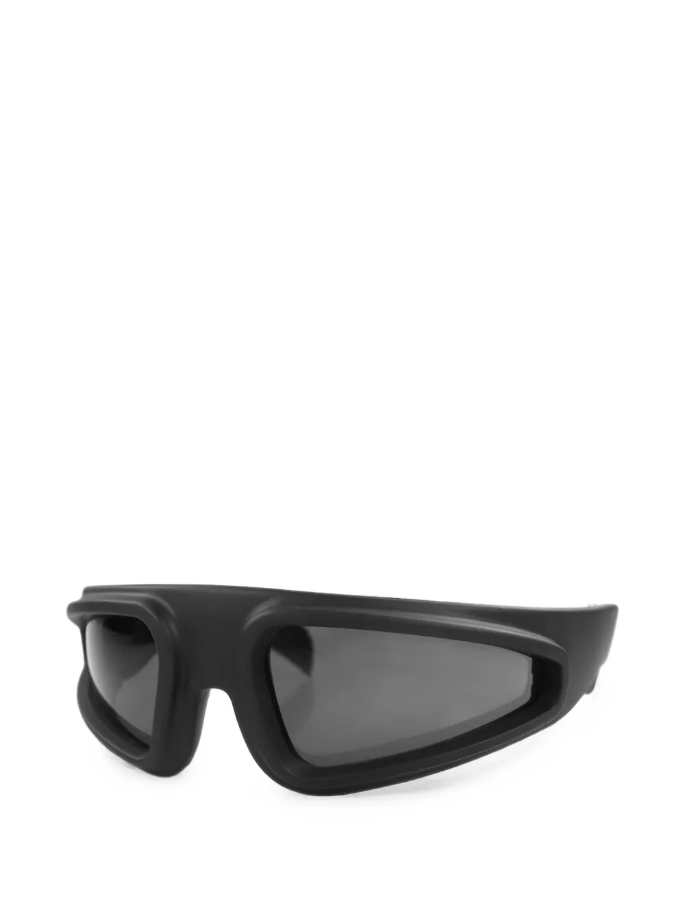Rick Owens Ryder zonnebril met geometrisch montuur Zwart