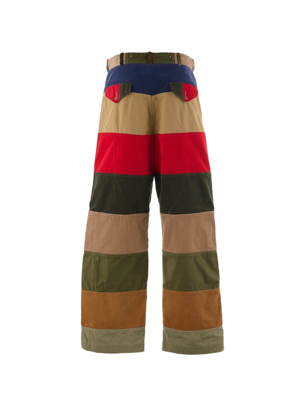 SAINT MXXXXXX x Lastman straight broek met ribfluwelen detail Beige