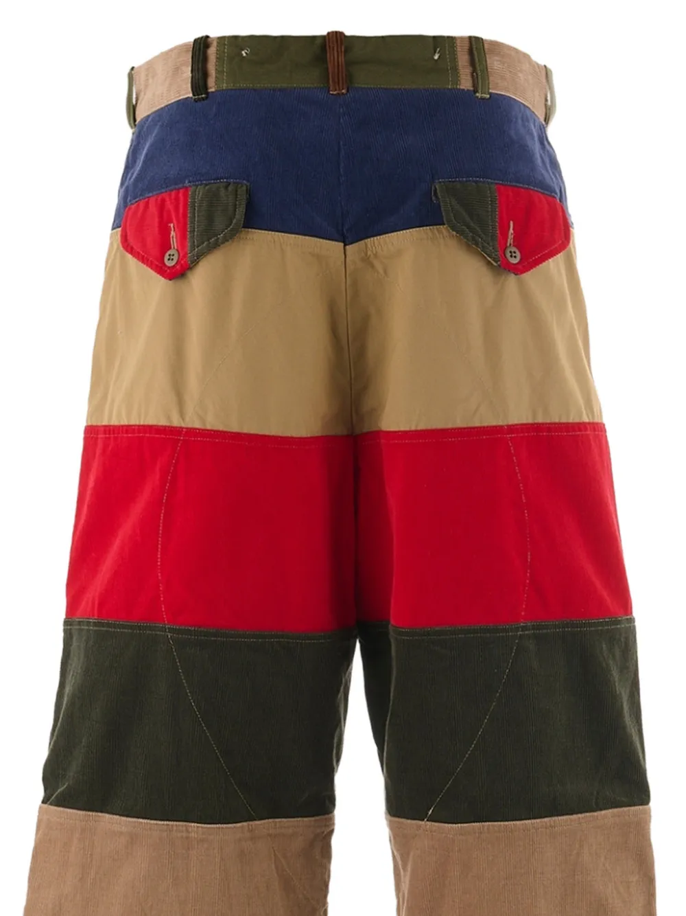 SAINT MXXXXXX x Lastman straight broek met ribfluwelen detail Beige