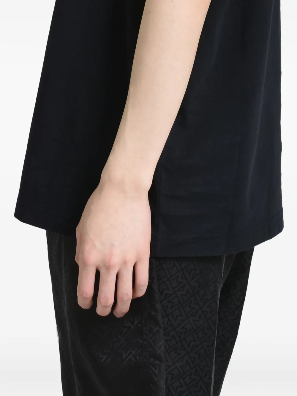 Moncler T-shirt met monogramprint Zwart