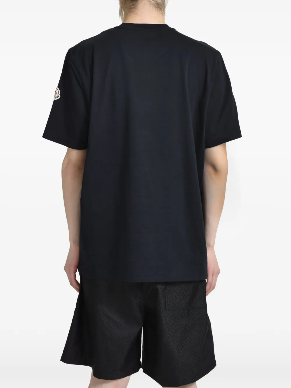 Moncler T-shirt met monogramprint Zwart