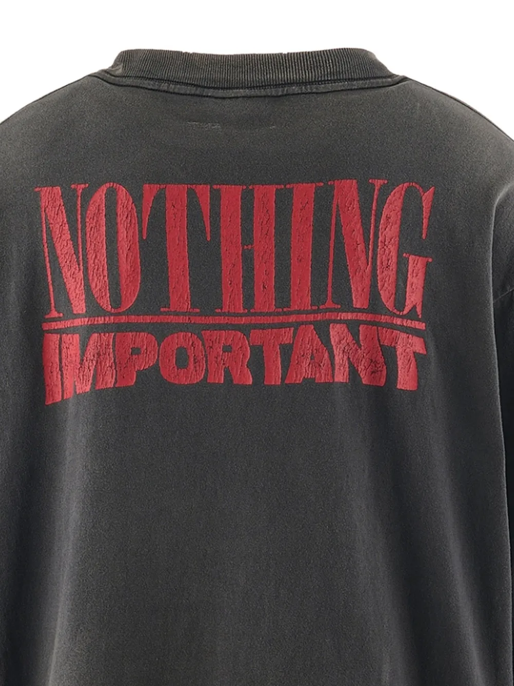 SAINT MXXXXXX x Kosuke Kawamura T-shirt met print en lange mouwen Grijs