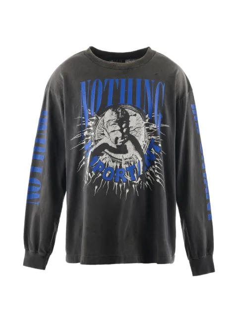 SAINT MXXXXXX x Kosuke Kawamura graphic-print long-sleeve T-shirt