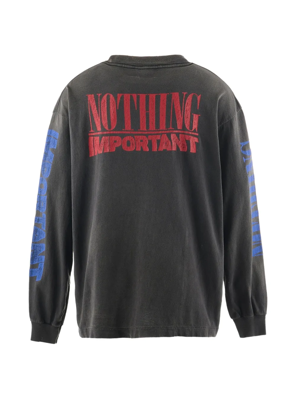 SAINT MXXXXXX x Kosuke Kawamura T-shirt met print en lange mouwen Grijs