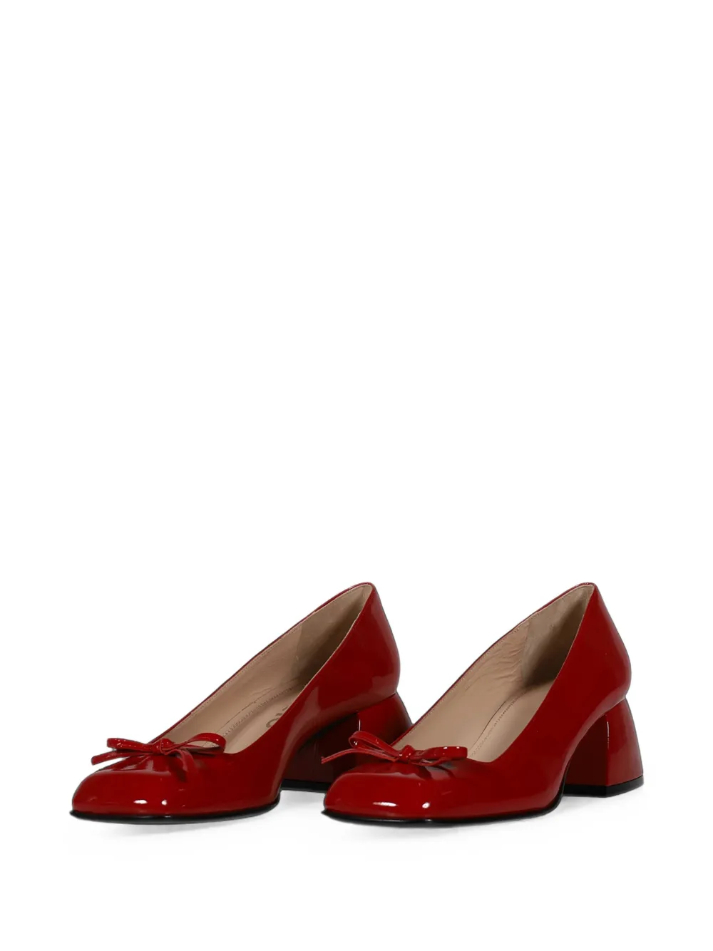 Nodaleto Bulla Node square-toe pumps Rood