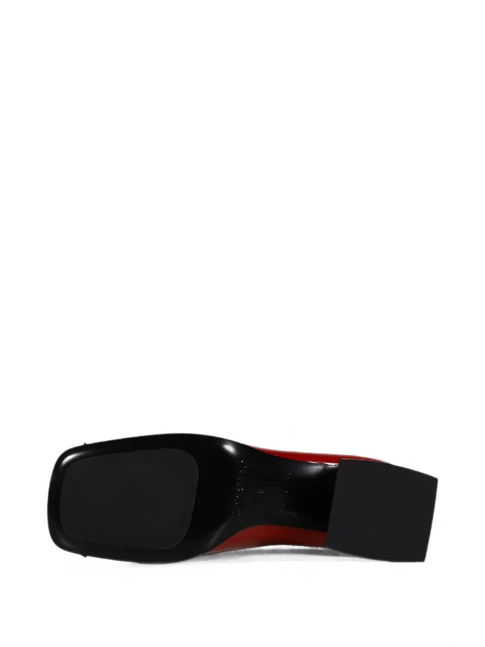 Nodaleto Bulla Node square-toe pumps Rood