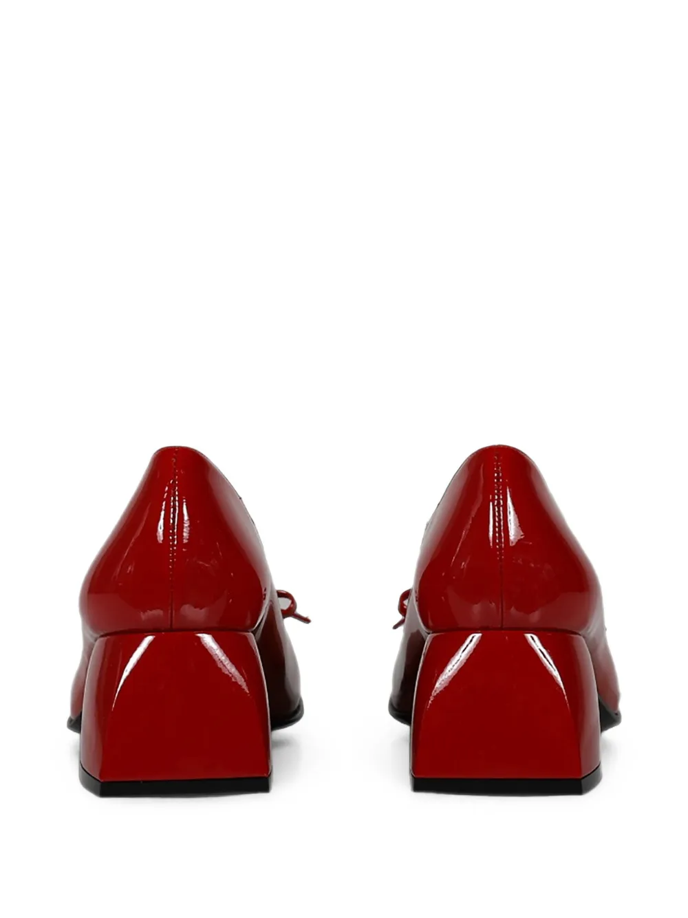 Nodaleto Bulla Node square-toe pumps Rood