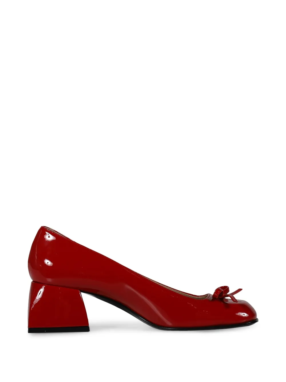 Nodaleto Bulla Node square-toe pumps Rood