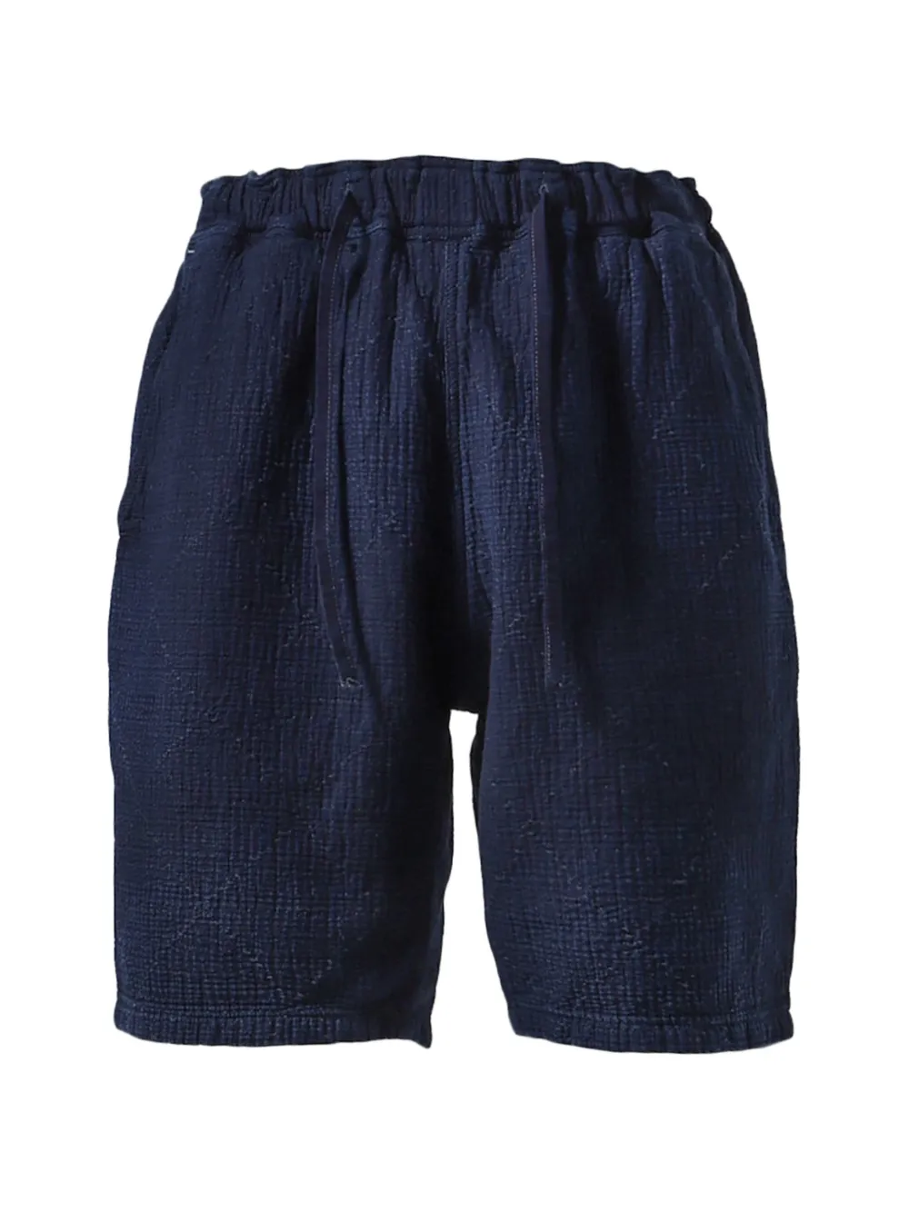 PORTER CLASSIC Sea Island Sashiko shorts - Blu