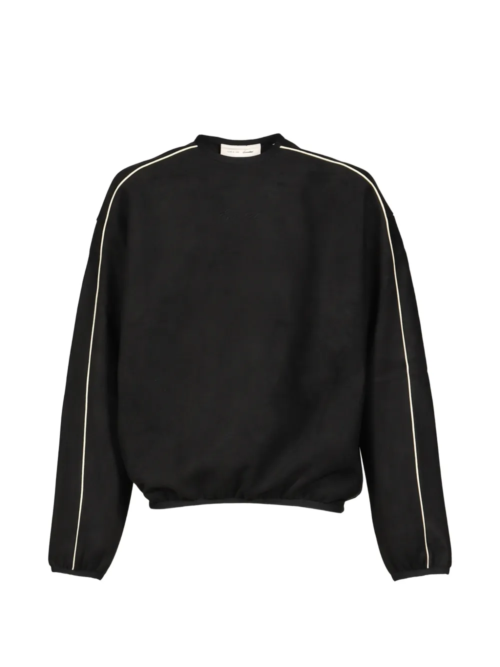 FEAR OF GOD ESSENTIALS Signature piping-detail logo-embroidered sweatshirt - Schwarz