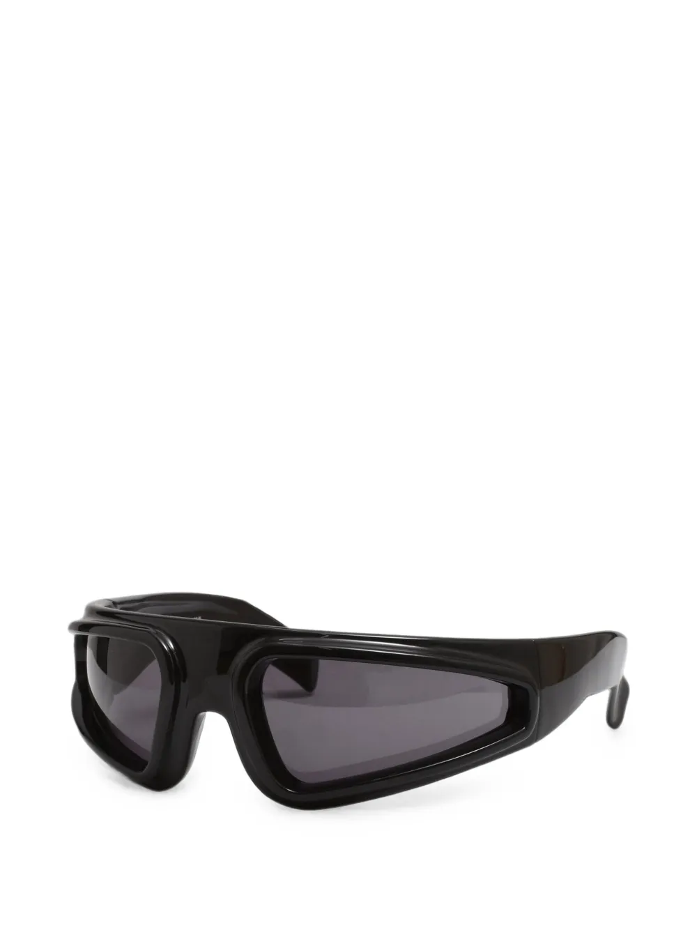 Rick Owens Ryder zonnebril met geometrisch montuur Zwart