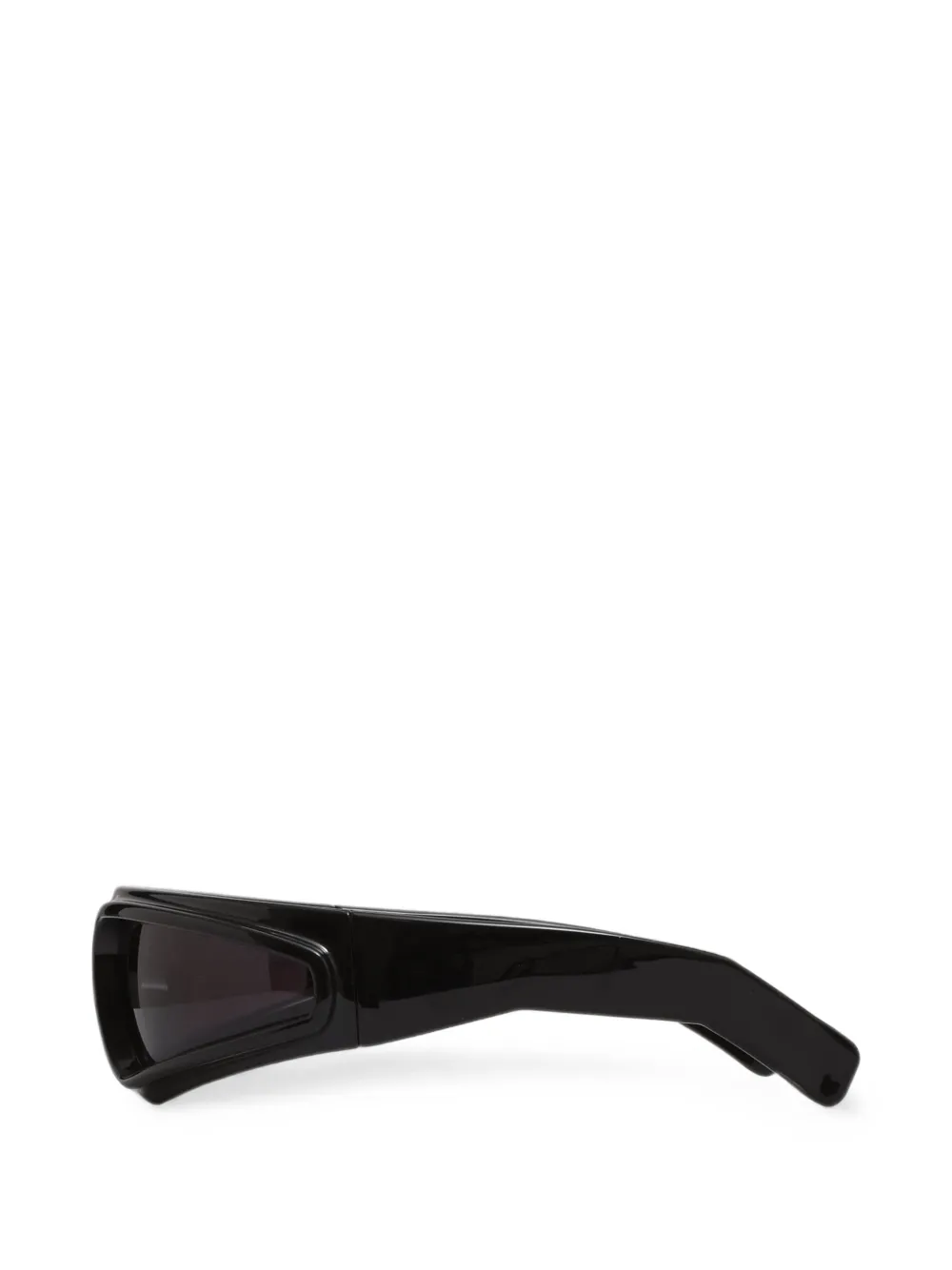 Rick Owens Ryder zonnebril met geometrisch montuur Zwart