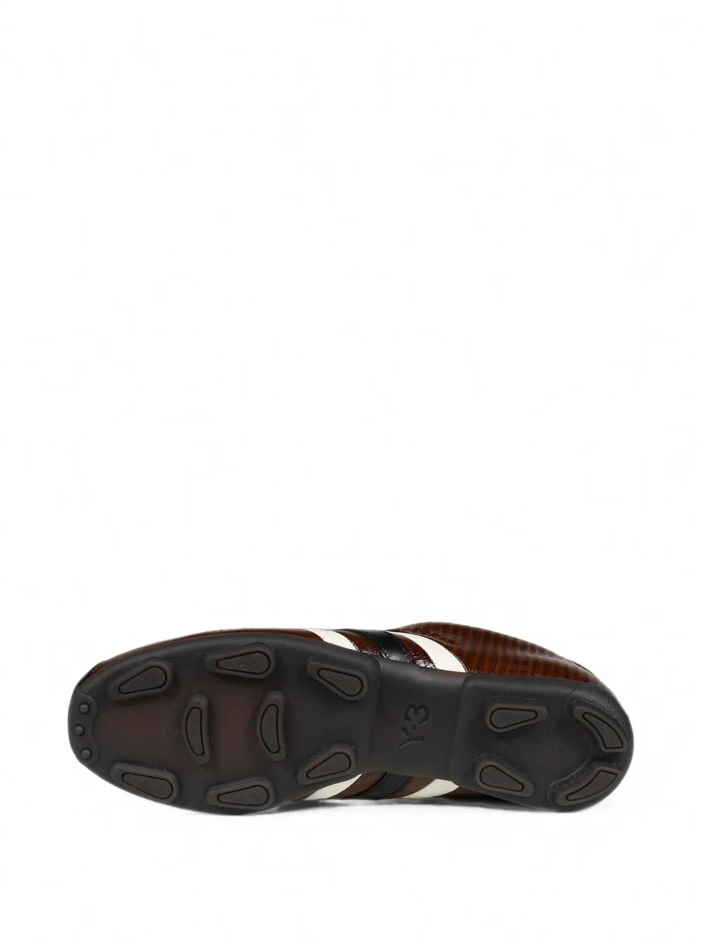 Wales Bonner X Y-3 Lizard-effect Leather Sneakers in Brown, view 5