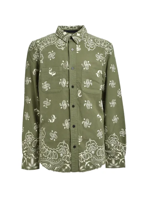 JUN/NAKAYAMA paisley-print raw-edge shirt