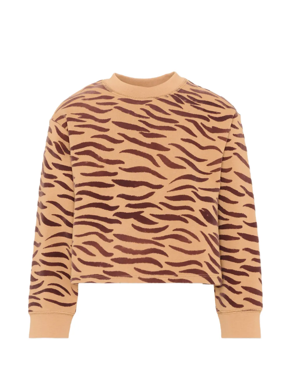 Stella McCartney Kids tiger-print sweatshirt - Marrone