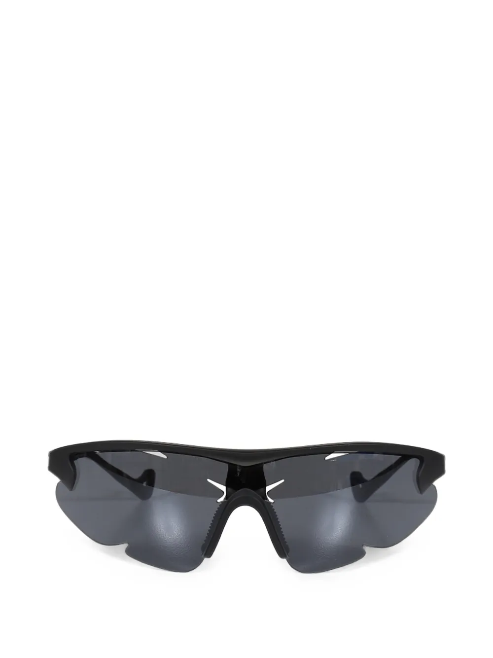 Post Archive Faction x District Vision Junya Racer Sonnenbrille mit geometrischen Gestell - Schwarz