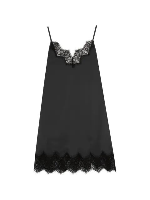 Vera Wang Sibel lace-trim mini dress