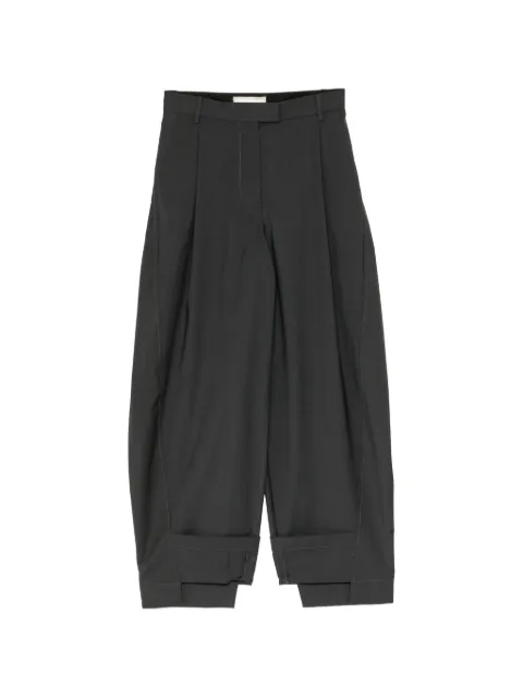 LITKOVSKA pleated barrel-leg trousers