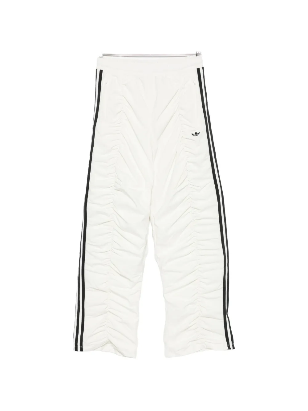 Adidas Sporty TP ruched side-stripe track pants Beige