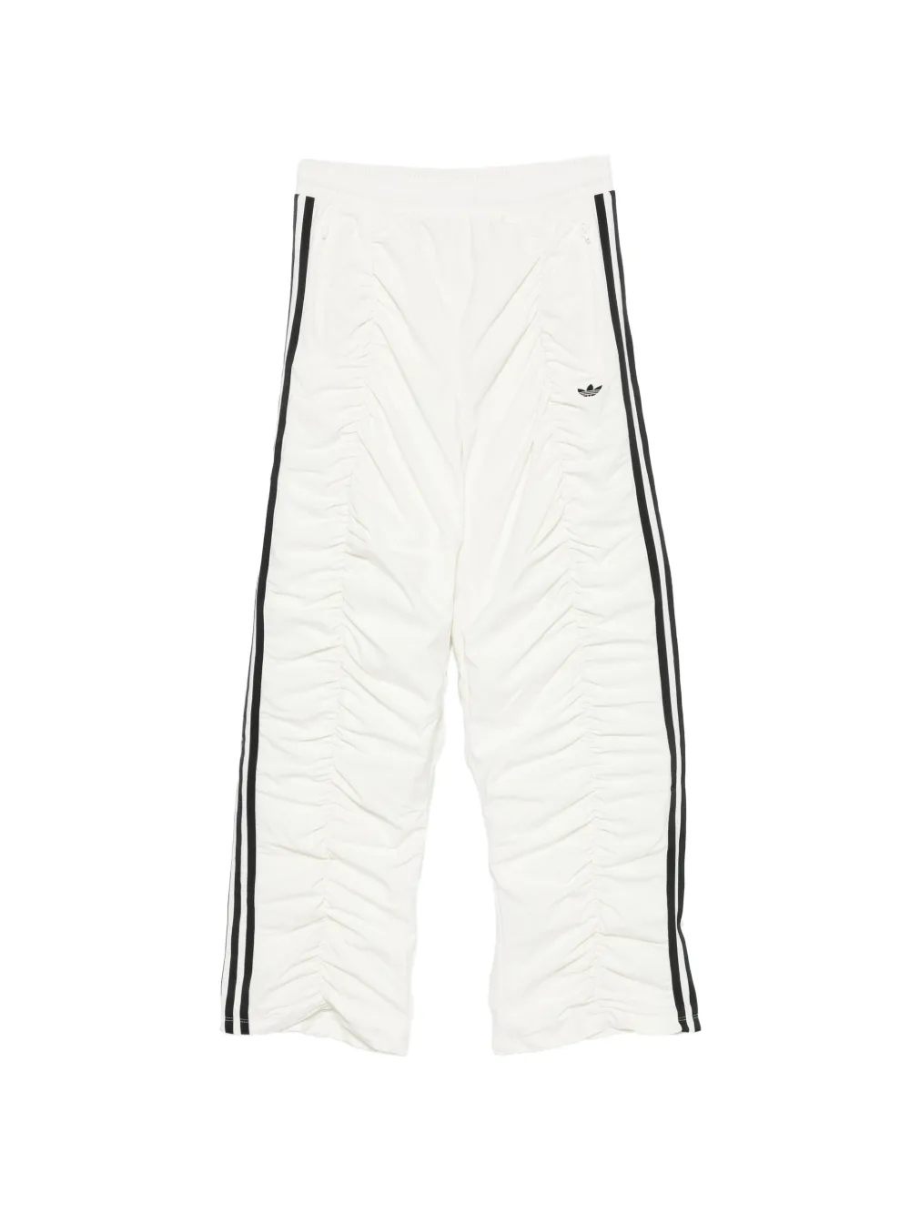 Adidas Sporty TP ruched side-stripe track pants Beige