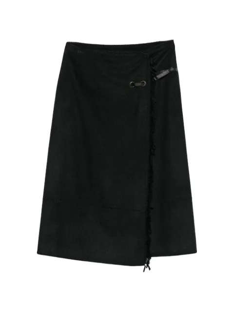 Paco Rabanne Pre-Owned 2000s fringe-trim wrap skirt