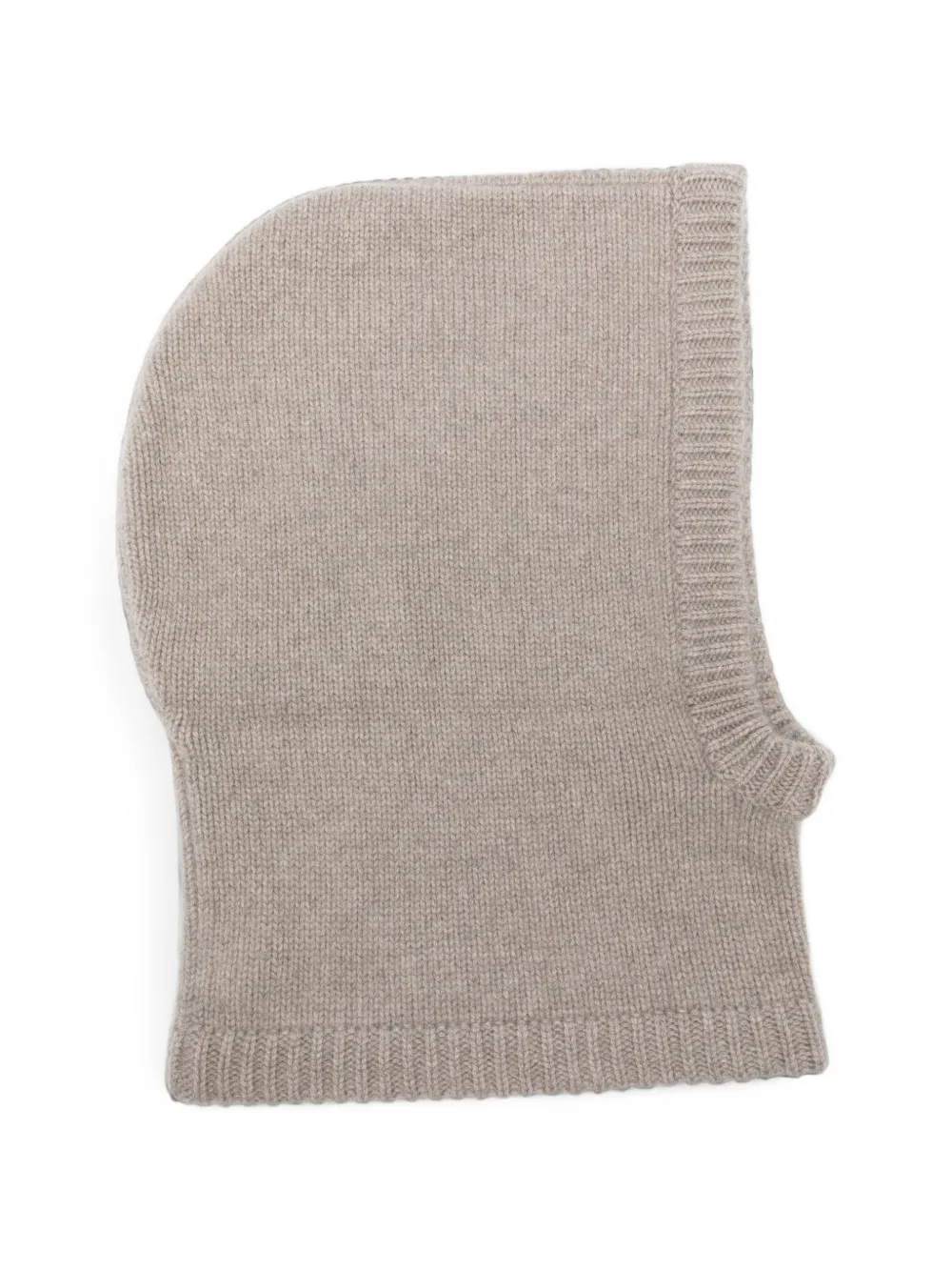 Soft Goat ribbed-trim balaclava - Toni neutri