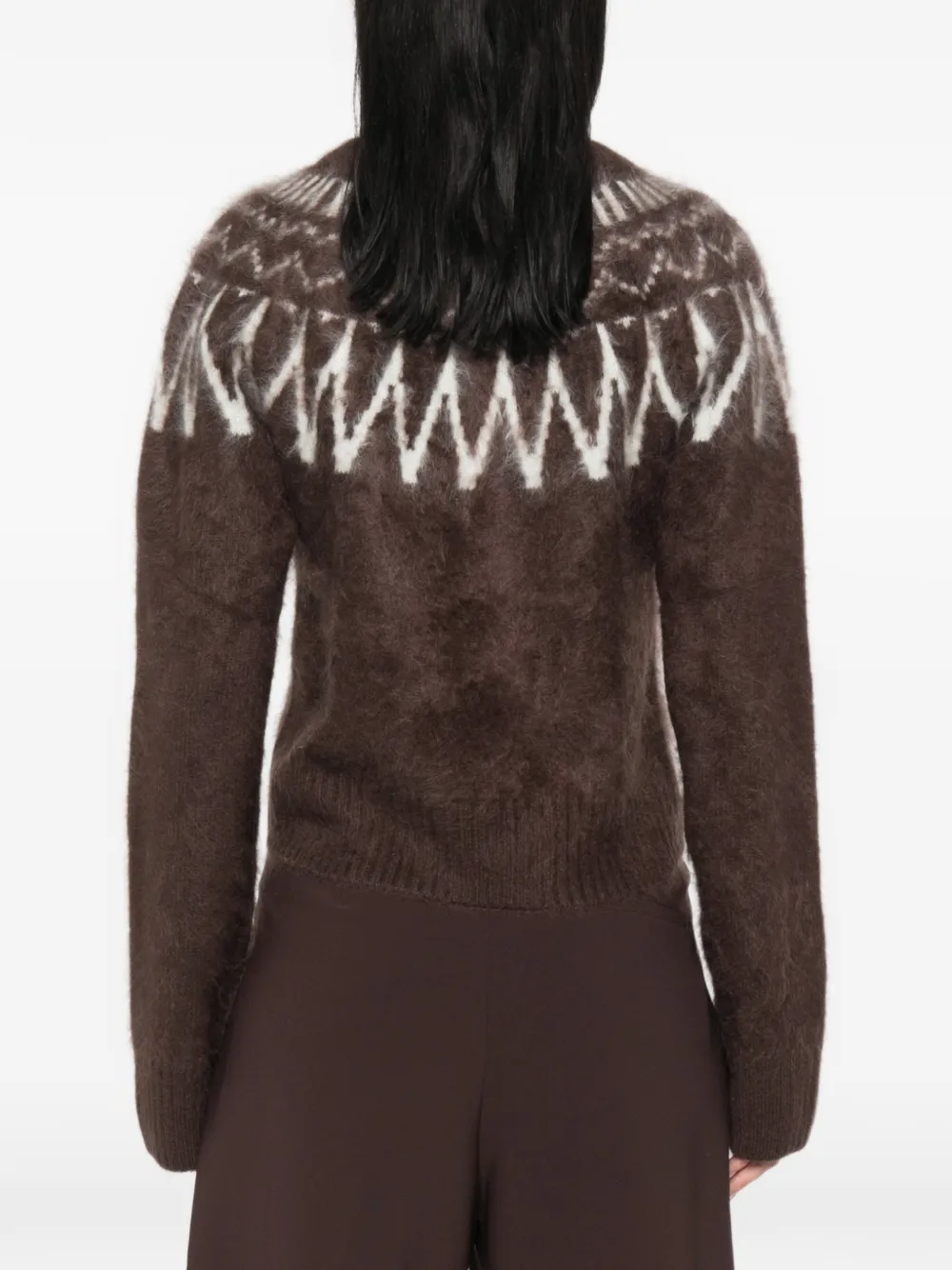 Soft Goat Fair Isle sweater Bruin
