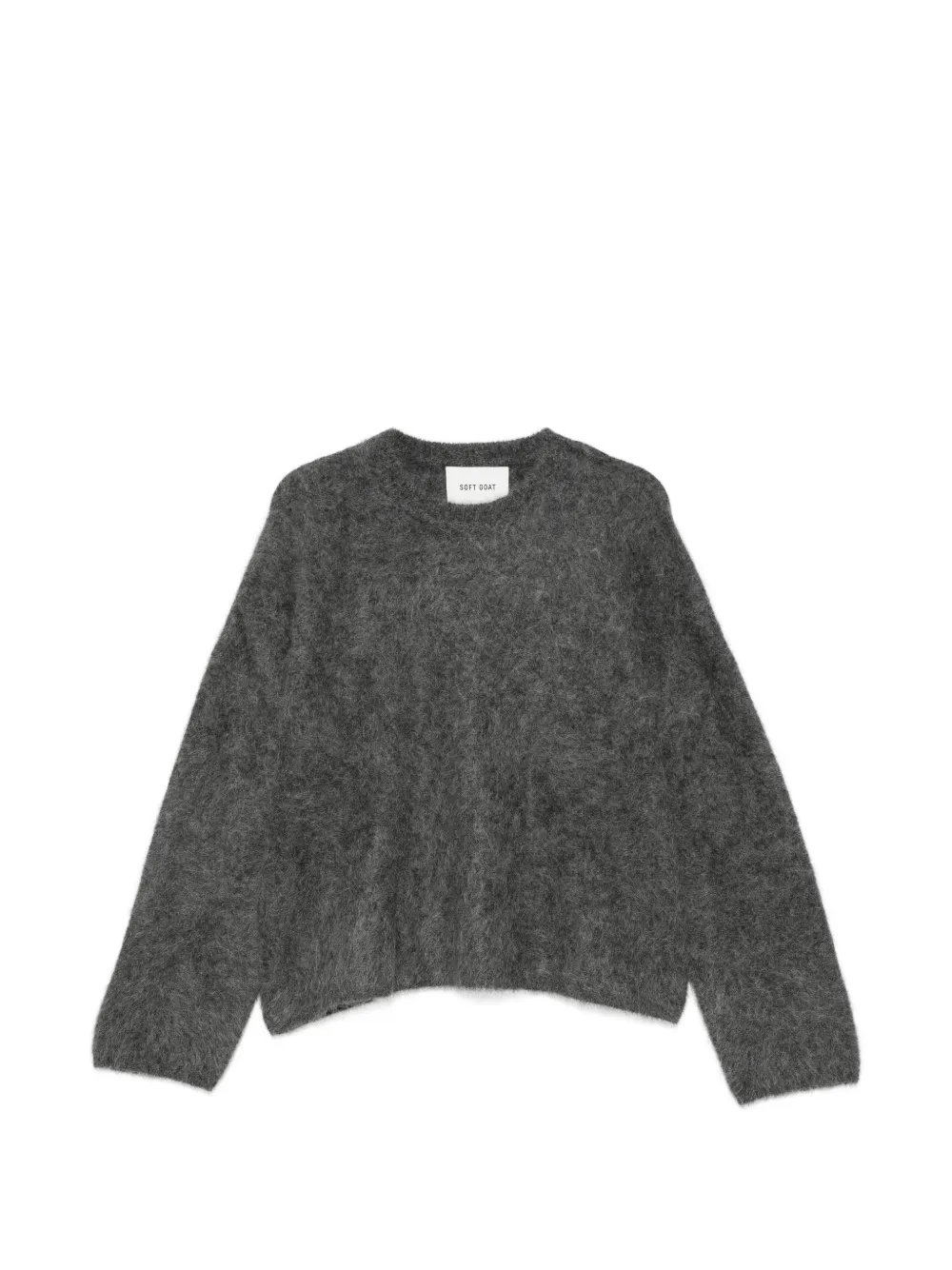 Soft Goat brushed-knit crew-neck sweater