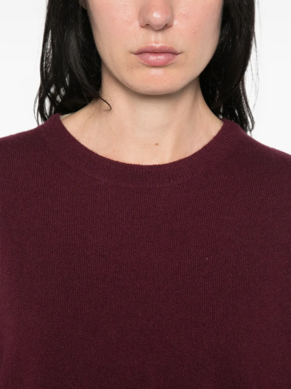 Soft Goat Kasjmier T-shirt Paars