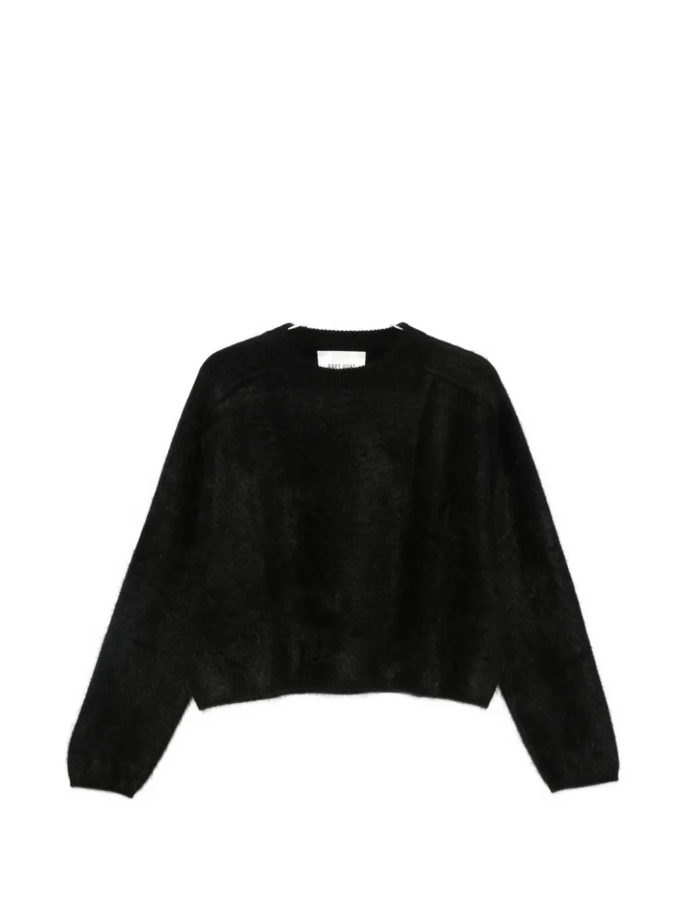 Soft Goat fuzzy-knit sweater - Nero