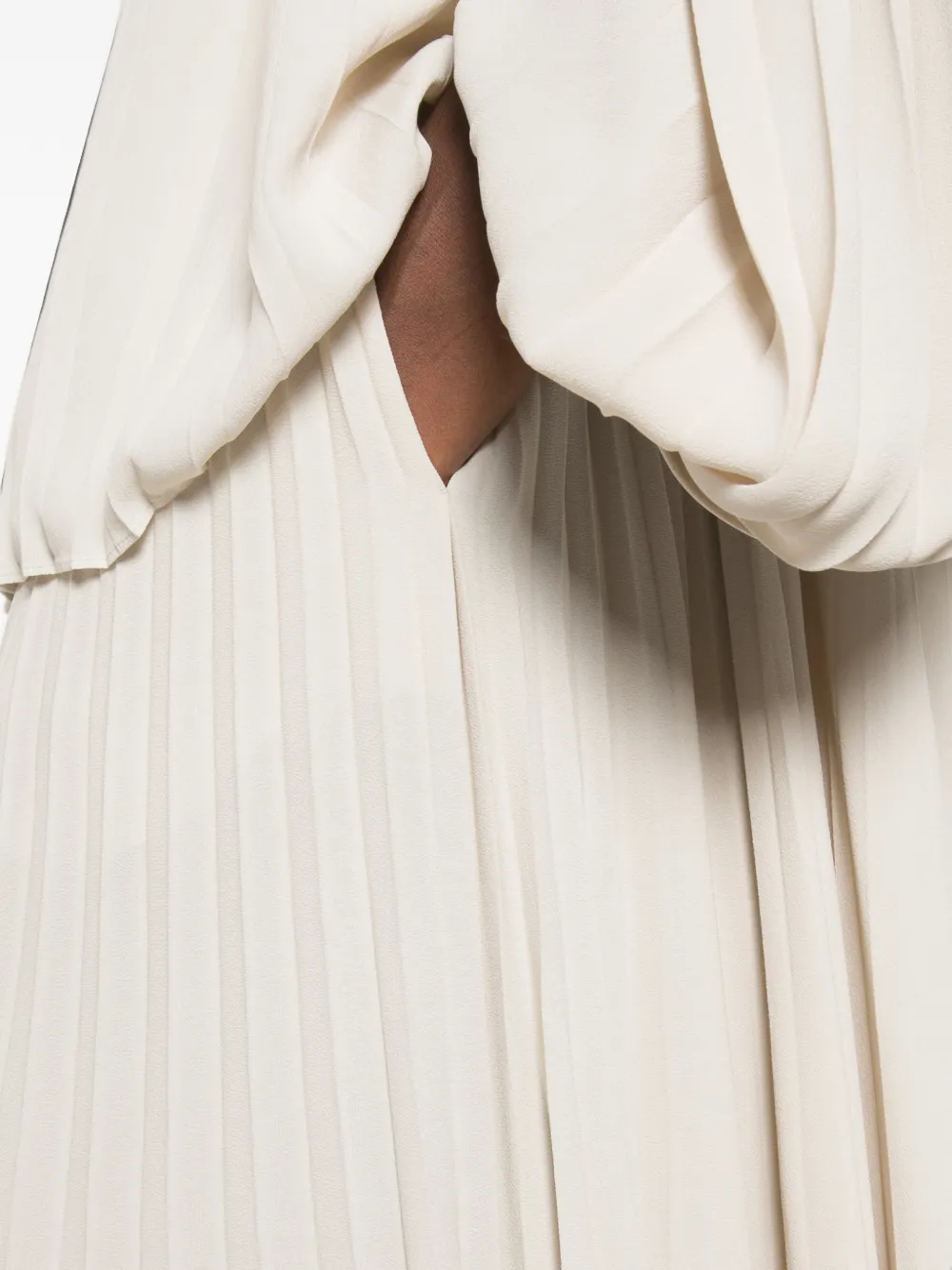 TOM FORD Maxi-plooirok Beige