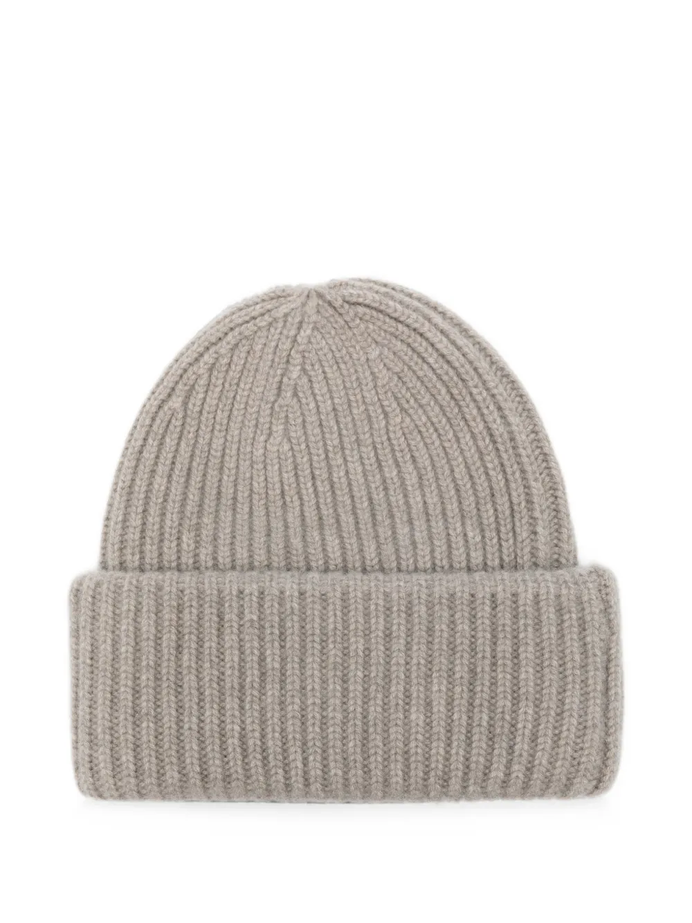 Soft Goat ribbed-knit beanie hat - Grigio
